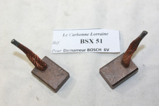 CHARBONS BSX 51 POUR DEMARREUR BOSCH NEUF...POUR FORD DKW DAF OPEL