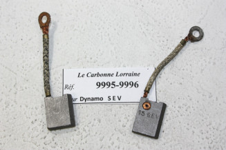 CHARBONS 9995/9996 POUR DYNAMOS SEV...POUR AUTOS ANCIENNES PEUGEOT DELAHAYE