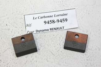 CHARBONS 9458/9459 POUR DYNAMOS RENAULT...RENAULT4CV JUVAQUATRE voir descriptif