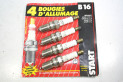 JEU DE 4 BOUGIES START B16...RENAULT SAFRANE R5 ALPINE A310 CITROEN PEUGEOT