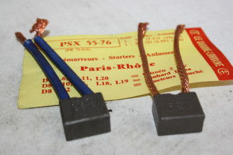 CHARBONS PSX 55-76 POUR DEMARREUR PARIS RHONE...2CV AMI6 DYANE R4 D...