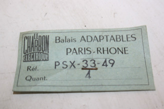 CHARBONS PSX 33-49 POUR DEMARREUR PARIS RHONE...POUR PEUGEOT 403 TR...