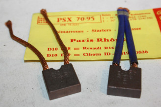 CHARBONS PSX 70-95 POUR DEMARREUR PARIS RHONE...ID DS 403 404 504 R...