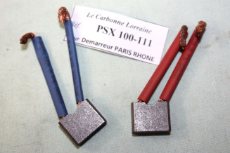 CHARBONS PSX 100-111 POUR DEMARREUR 12V PARIS RHONE...CITROEN RENAU...