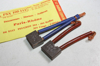 CHARBONS PSX 100-111 POUR DEMARREUR 12V PARIS RHONE...CITROEN RENAULT PEUGEOT SIMCA TALBOT