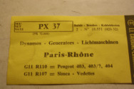 Roulement (Palier) 58112 Pour Dynamo G11R 110 Paris Rhône - Compatible Peugeot 403 / 404 - Neuf (petit Défaut Possible)