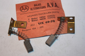CHARBONS UX 69-70 POUR ALTERNATEUR DUCELLIER ...ID DS 404 504 TALBO...