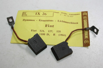 CHARBONS IX 26 POUR DYNAMO/ALTERNATEUR FIAT...FIAT 124 126 AUTOBIAN...