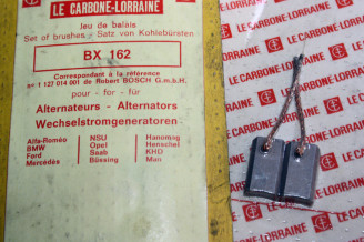 CHARBONS BX 162 POUR ALTERNATEURS BOSCH...POUR ALFA BMW MERCEDES OP...