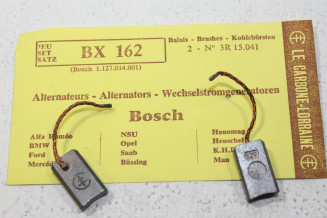 CHARBONS BX 162 POUR ALTERNATEURS BOSCH...POUR ALFA BMW MERCEDES OPEL FORD NSU