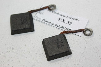 CHARBONS UX 35 POUR DYNAMOS DUCELLIER...POUR PEUGEOT 403 404 RENAUL...