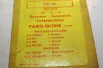 CHARBONS PX 42 POUR DYNAMO 12V PARIS RHONE...CAMIONS TRACTEURS SIMC...