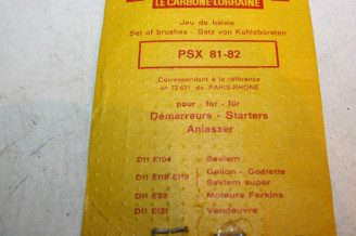 CHARBONS PSX 81-82 POUR DEMARREUR PARIS RHONE...POUR RENAULT GALION...