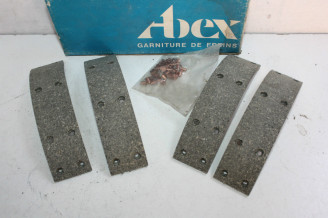 JEU DE GARNITURES DE FREIN ARRIERE ABEX M3538...RENAULT R16 R20 PEUGEOT 304