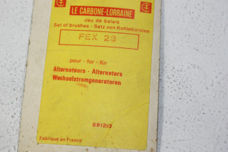 CHARBONS FEX 23 POUR ALTERNATEUR FEMSA...POUR CITROEN 2CV AMI 6 DYA...